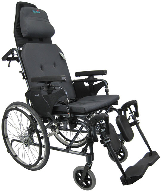 Ergonomic VSeat Reclining Wheelchair, MVP502 Series by Karman Healthcare